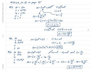 One d motion book questions