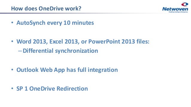 how to work with onedrive
