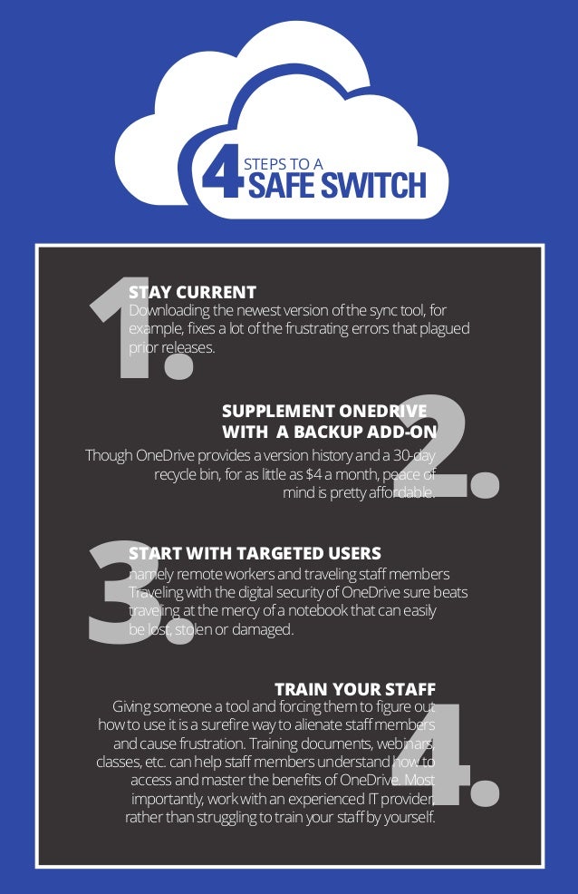 One drive 4 steps to a safe switch