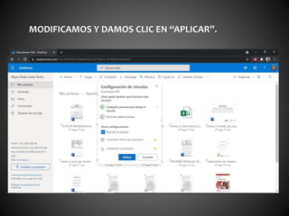 MODIFICAMOS Y DAMOS CLIC EN “APLICAR”.