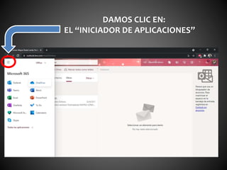 DAMOS CLIC EN:
EL “INICIADOR DE APLICACIONES”