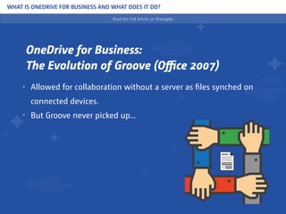 One Drive Evolution What is OneDrive for Business and What Does it Do? | PDF