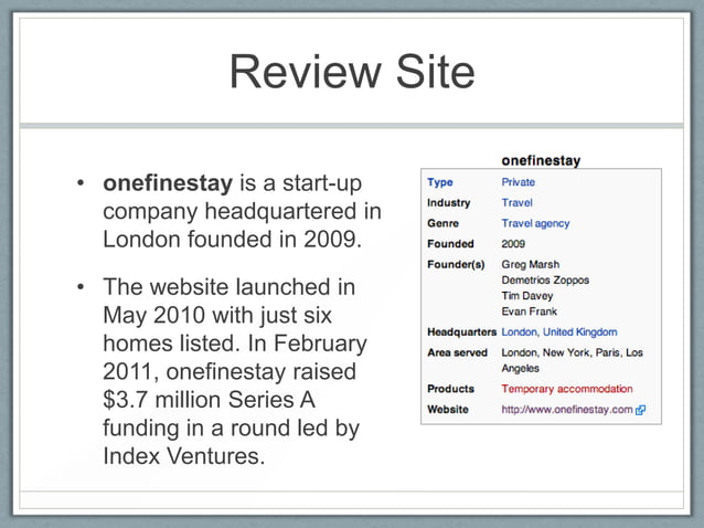 One Fine Stay | PPT