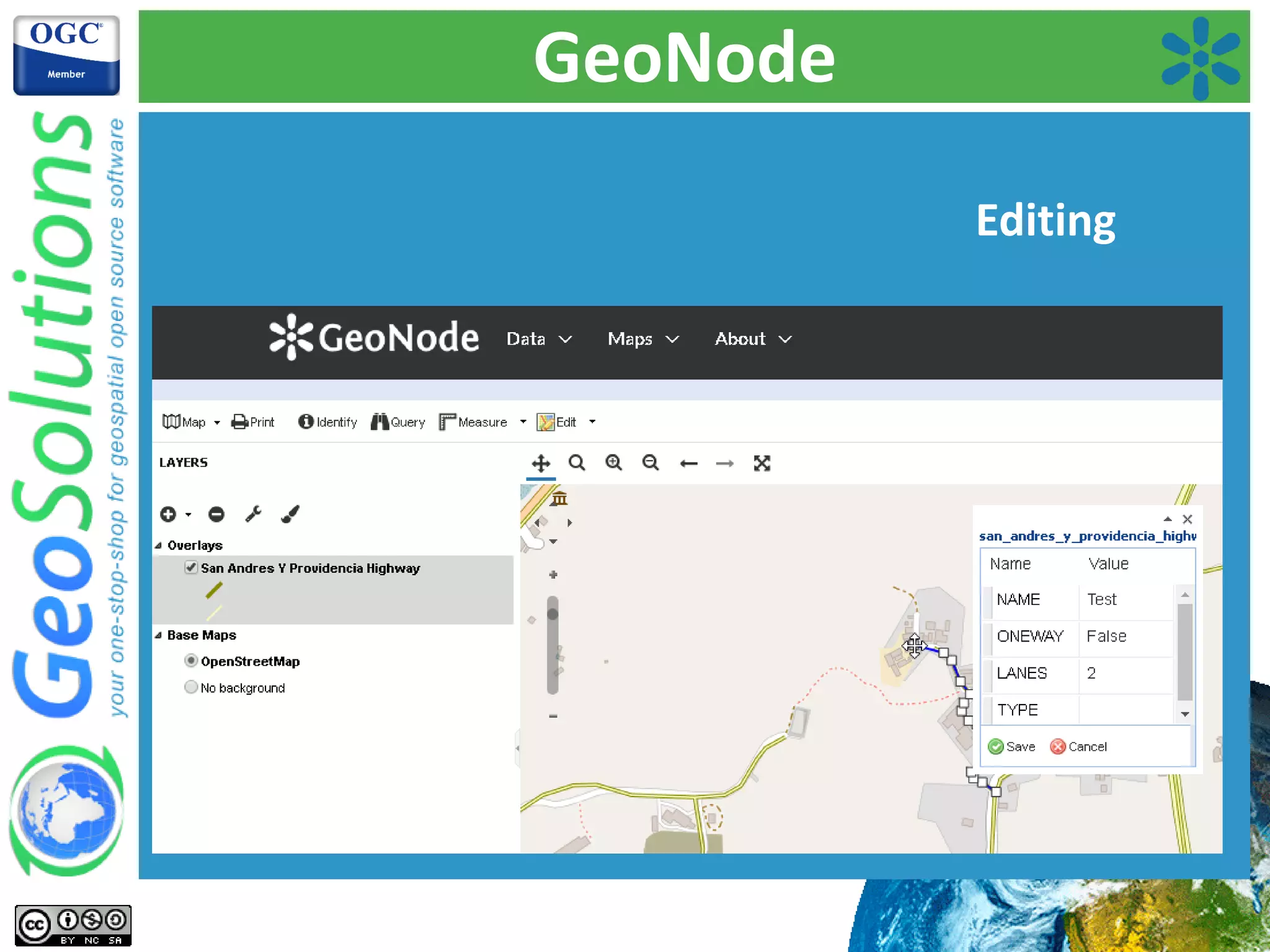 GeoNode
Editing
 