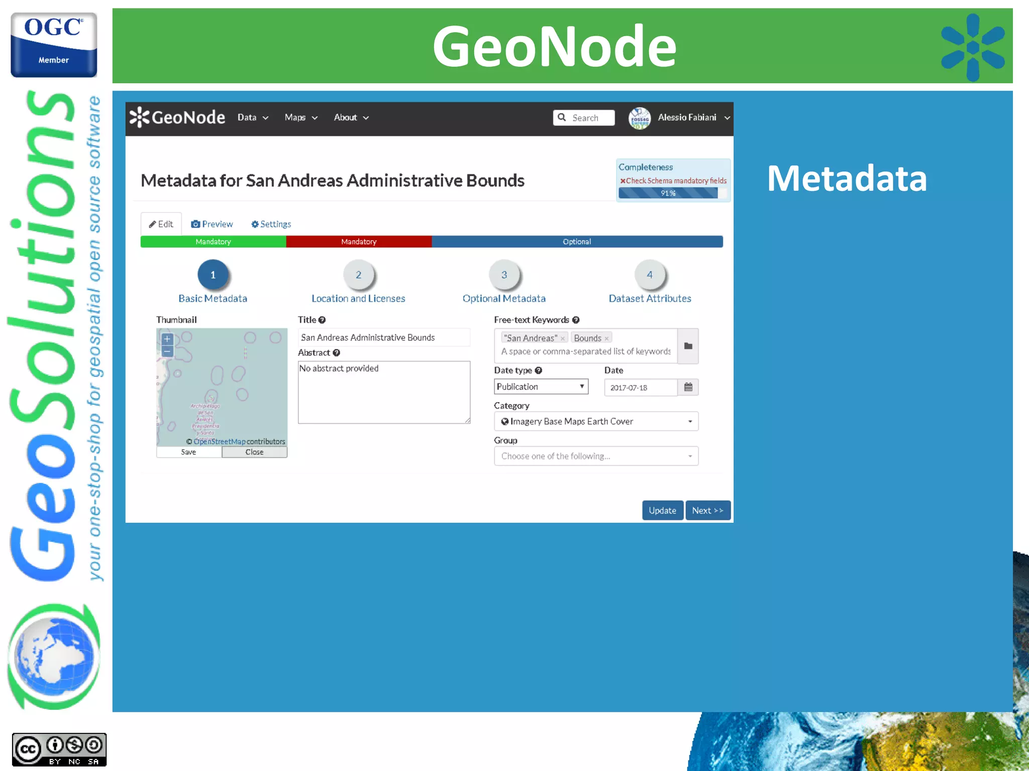 GeoNode
Metadata
 