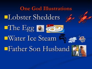 One God Illustrations Lobster Shedders  The Egg Water Ice Steam Father Son Husband 