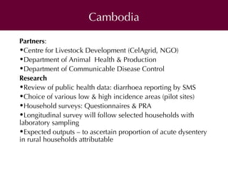 One Health approaches to prevent and control zoonoses