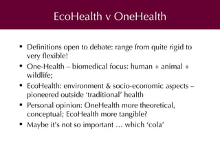 One Health approaches to prevent and control zoonoses