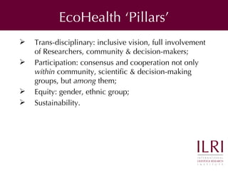 One Health approaches to prevent and control zoonoses