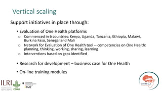 The critical crossroads of animal, human, and environmental health: Scaling up One Health