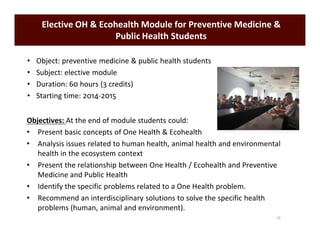 Inter-sectoral collaboration for One Health implementation in Vietnam: training, research and emerging infectious disease control policies