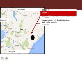 One Health approaches to different problems: Work at the International Livestock Research Institute