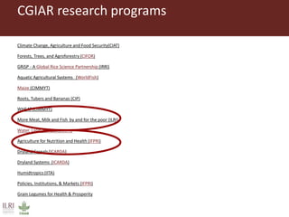 One Health approaches to different problems: Work at the International Livestock Research Institute