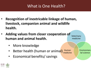 One Health: Concept and applications