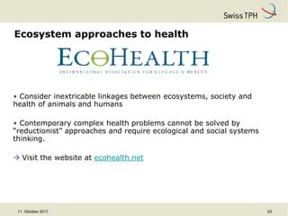 One Health: Concept and applications