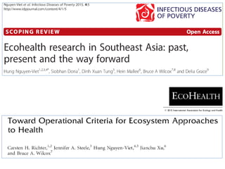 One Health and EcoHealth in Asia