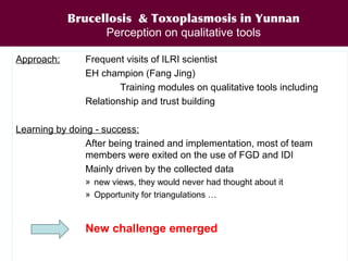 EcoHealth and One Health – Moving from concepts to implementation: “Learning by doing” through case studies