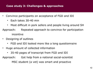 EcoHealth and One Health – Moving from concepts to implementation: “Learning by doing” through case studies