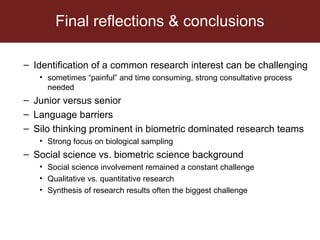 EcoHealth and One Health – Moving from concepts to implementation: “Learning by doing” through case studies