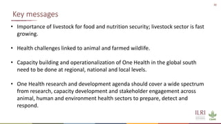 One Health and livestock: Capacity building and operationalization in the global south