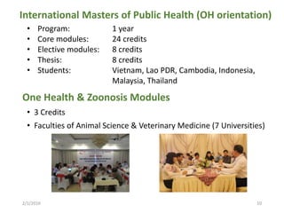 One Health in Vietnam: From training and research to policy