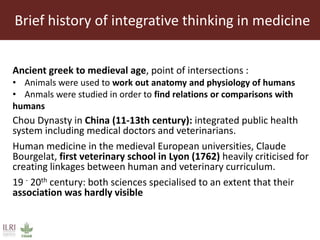 Ecohealth and One Health: Concept, applications and impact