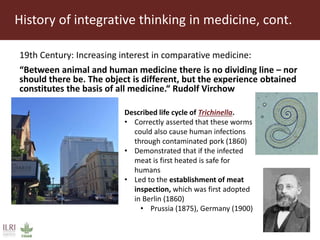 Ecohealth and One Health: Concept, applications and impact