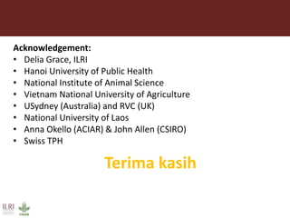 Ecohealth and One Health: Concept, applications and impact