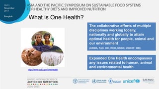 Nexus between One Health, nutrition and food safety
