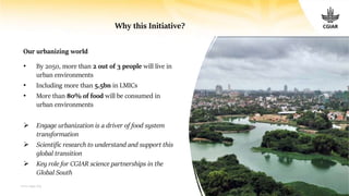 CGIAR research initiatives: One Health and Resilient Cities