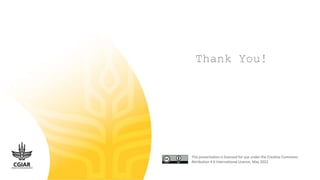 CGIAR research initiatives: One Health and Resilient Cities