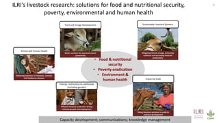 One Health and zoonoses projects at the International Livestock Research Institute