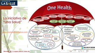 La iniciativa de
“Una Salud”
www.onehealthinitiative.com
(Benavides, 2017; X congreso AMPAVE, Puebla, Mx)
 