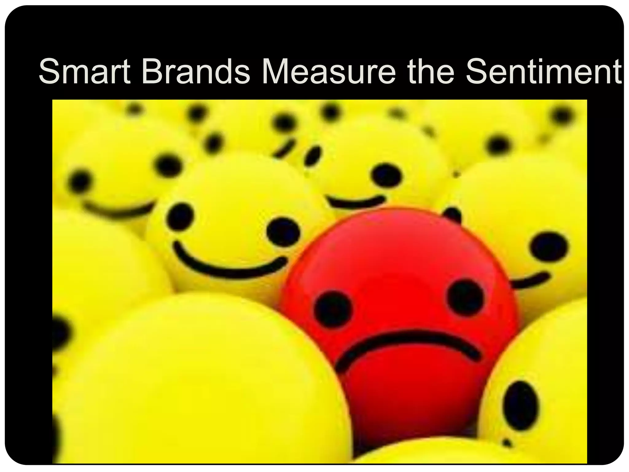 Smart Brands Measure the Sentiment