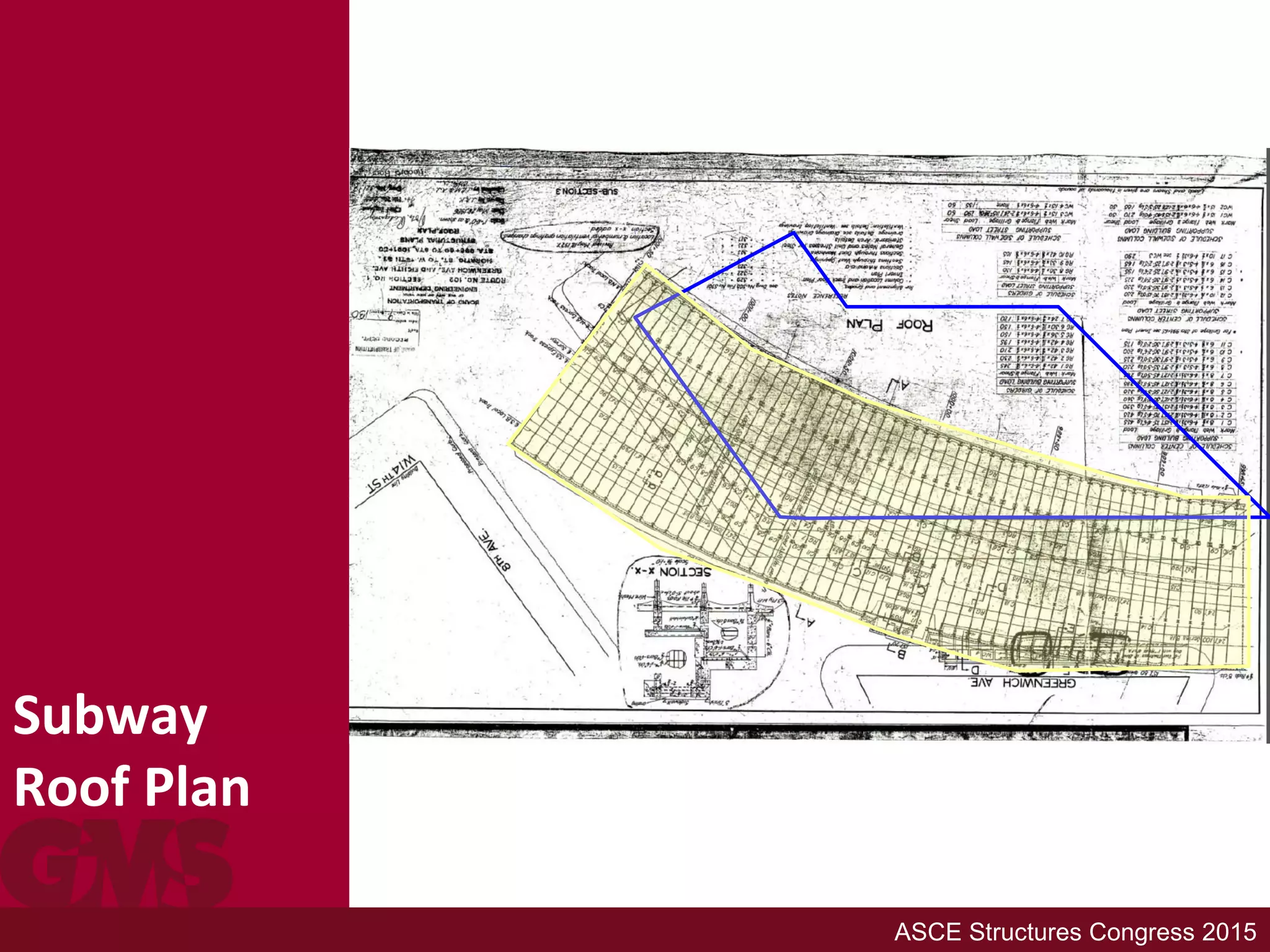 Subway
Roof Plan
ASCE Structures Congress 2015
 