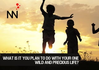 What is it you plan to do with your one
wild and precious liFE?
 