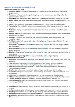 One Liner Computer Question for all Competitive Exams | PDF