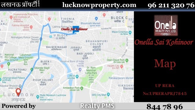 pms kartta Onella Sai Kohinoor Realty Pms Lucknow Property 9621132076 Faiz pms kartta