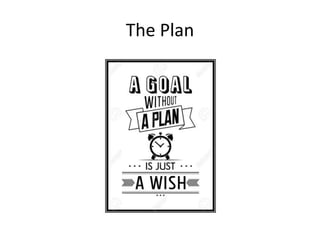 The Plan
 