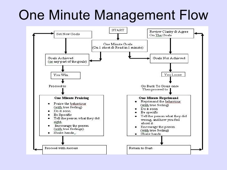 One Minute Manager Chart