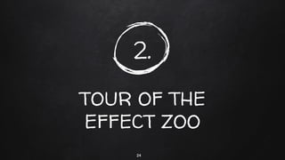 2.
TOUR OF THE
EFFECT ZOO
24
 