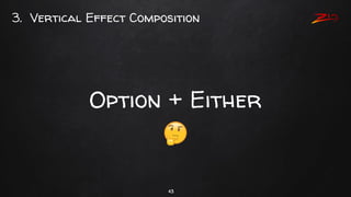 43
Option + Either
3. Vertical Effect Composition
 