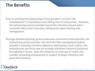 IT service provider, IT outsourcing, OneNeck IT Services