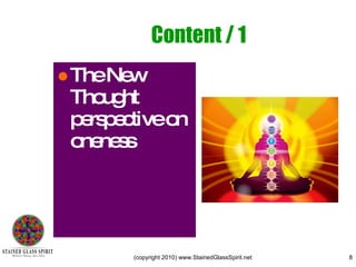 Content / 1 The New Thought perspective on oneness 