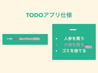 TODOアプリ仕様 
 