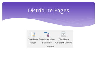 Distribute Pages
 