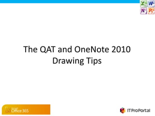 The QAT and OneNote 2010
      Drawing Tips
 
