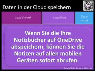 Copyright © e-business-office.com
Daten in der Cloud speichern
Copyright © e-business-office.com
 