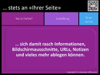 Copyright © e-business-office.com
… stets an «Ihrer Seite»
Copyright © e-business-office.com
 