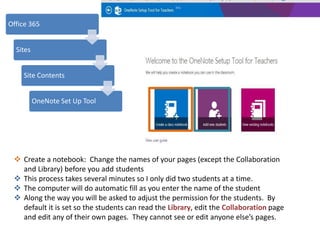 OneNote Online Notebooks in Chemical Principles I Lab | PPTX